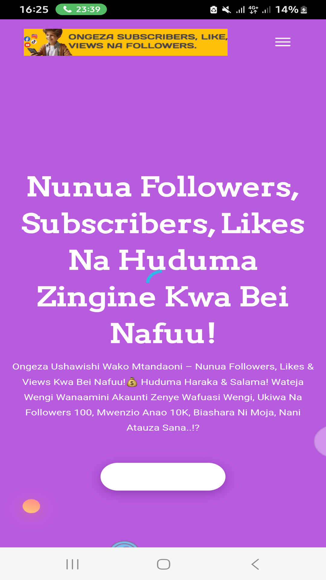 Screenshot 1 of Ongezafollowers App