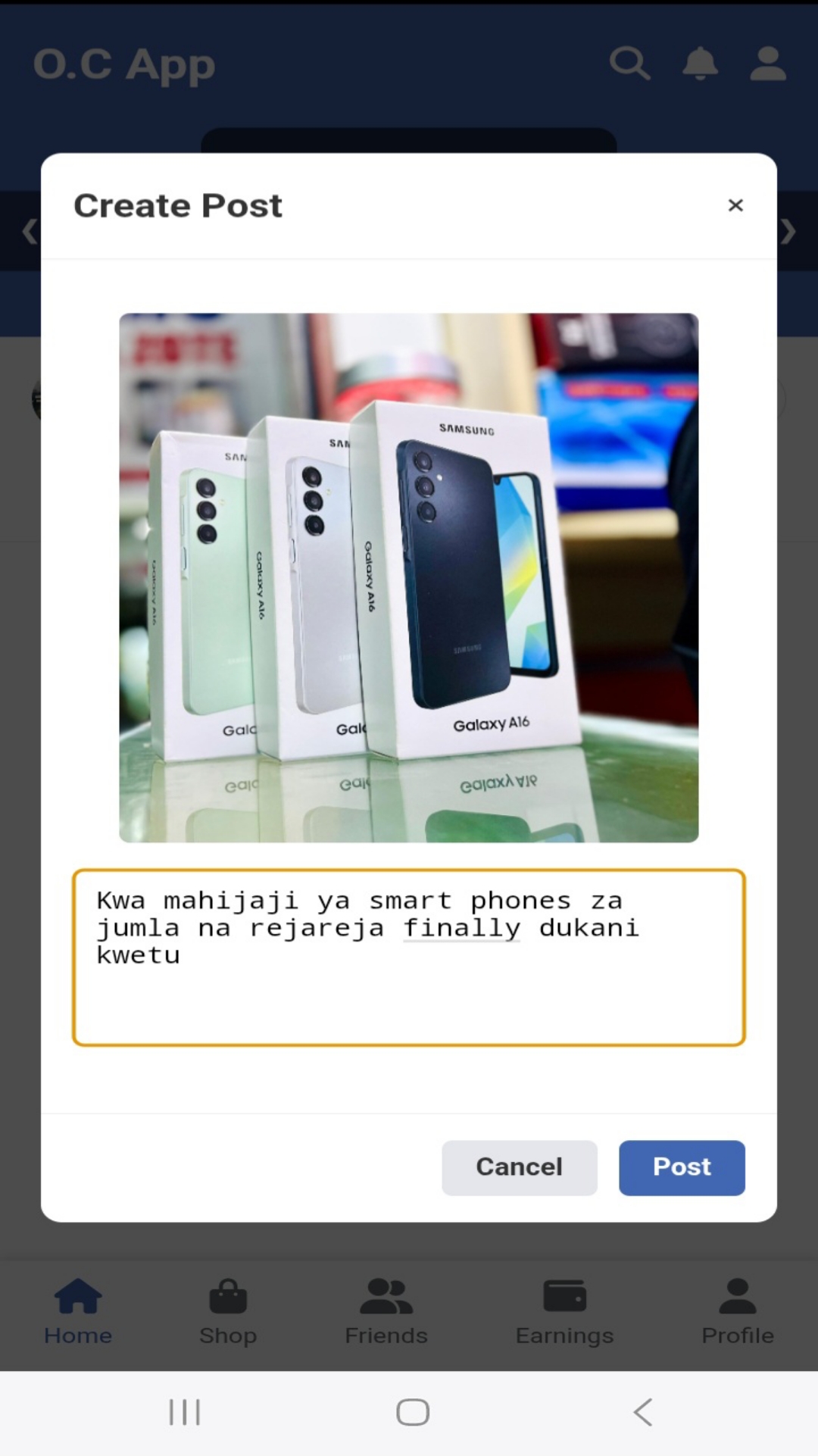 Screenshot 2 of O.C app